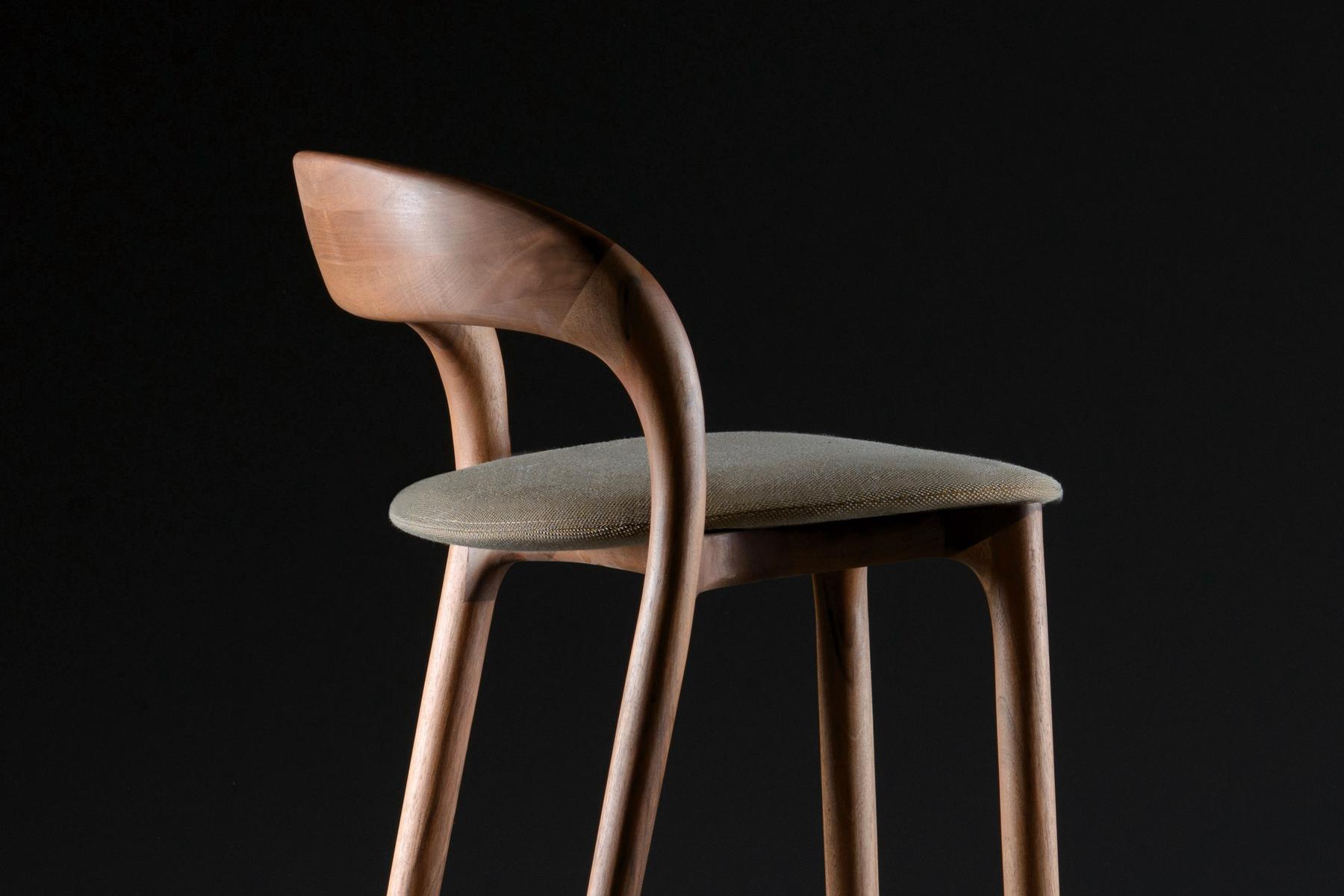 bespoke bar stool for high end kitchen design
